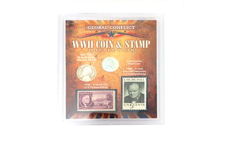 WWII Coin and Stamp Collection (4-Piece)