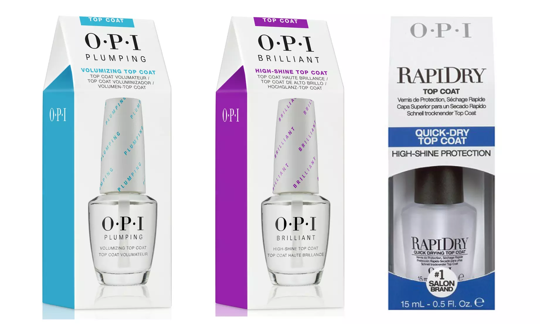 3 vernis à ongles top coat de O.P.I - Primary Image