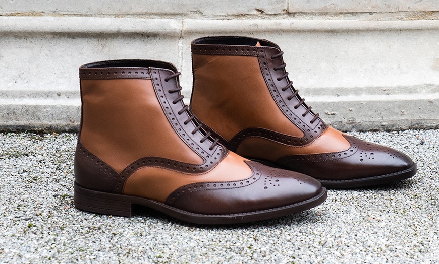 Image 3: Bottines en cuir Oxford