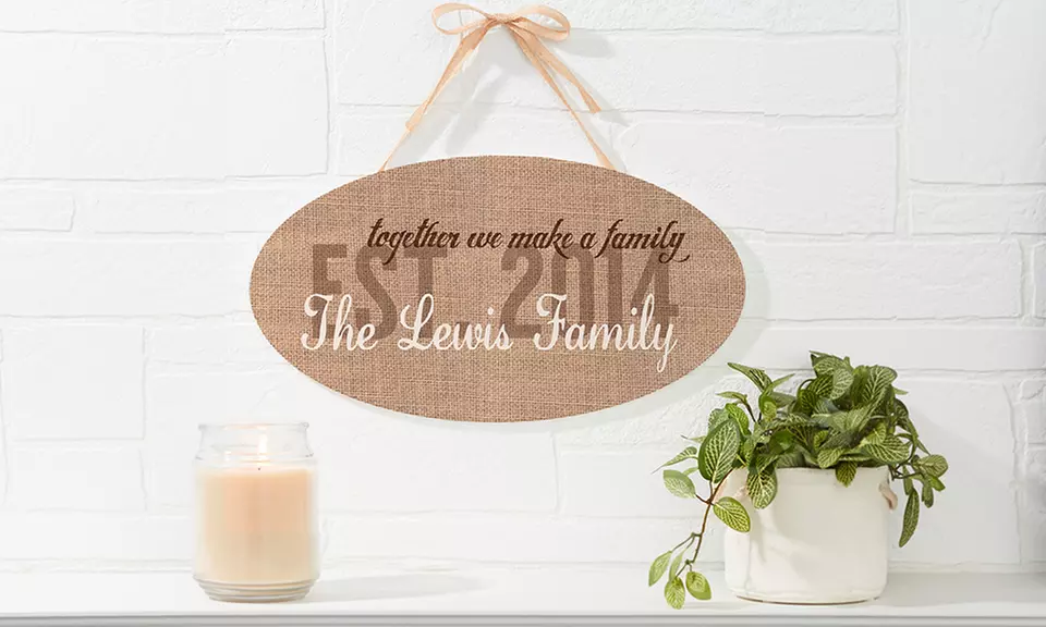 Custom Wood Oval Signs from Personalization Mall (52% Off) - Primary Image