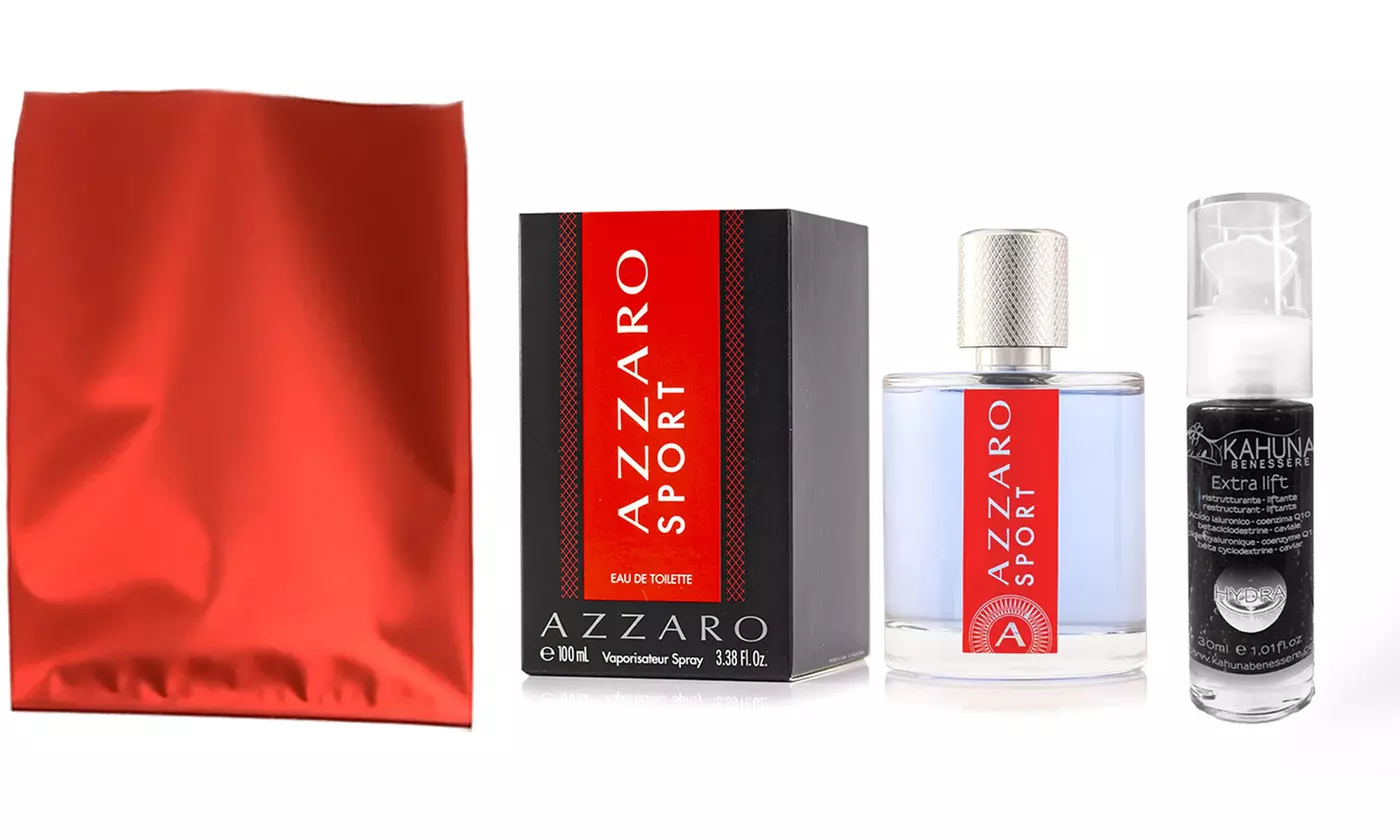 Kit Azzaro Homme et Sport pour homme avec sérum en coffret cadeau