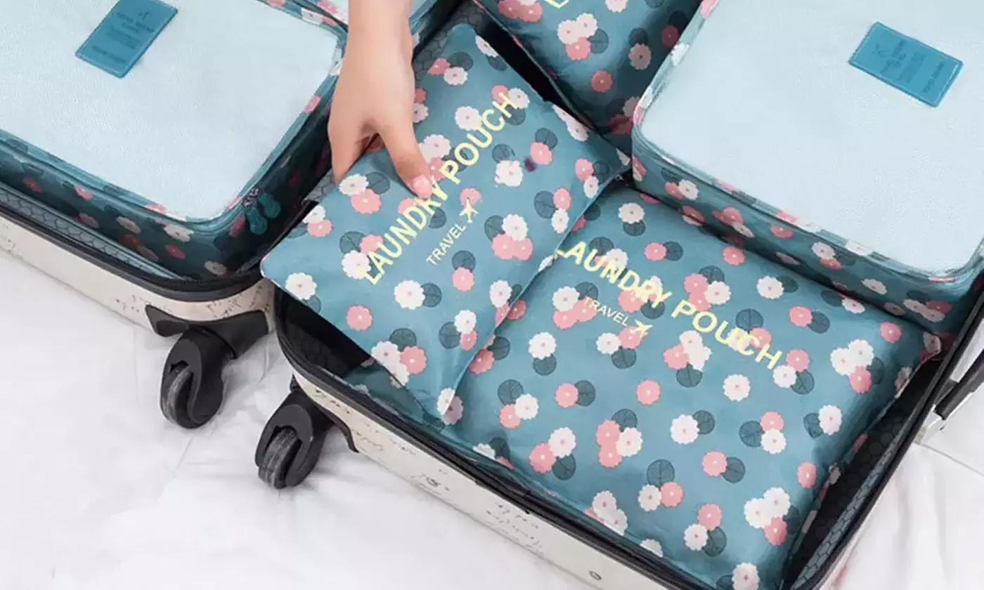 1x oder 2x 6er-Set Gepäck-Organizer