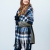 Image 9: Women's Oversized Plaid Printed Scarf