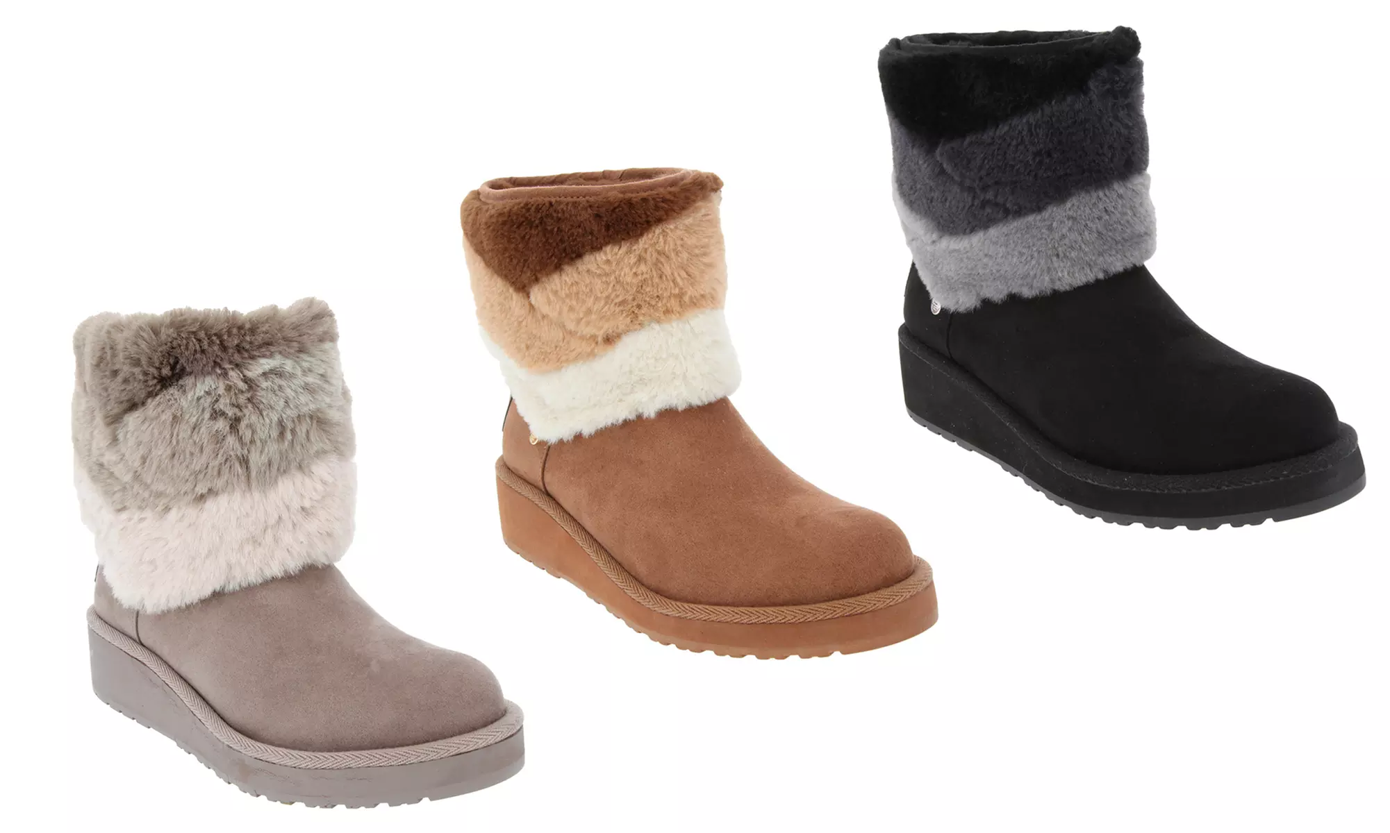 London Fog Women's Cozy Fur Boots - Primary Image