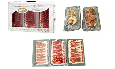 1 o 2 cofanetti da ca. 4 kg, con prosciutto iberico e stinco di maiale per zuppe Marnaula