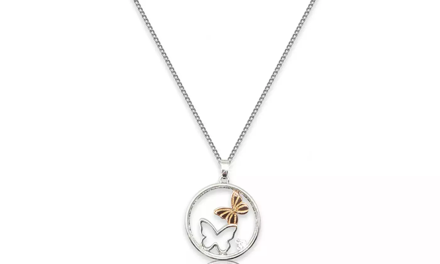 1x, 2x oder 4x Halskette mit Anhänger mit Swarovski®-Kristallen