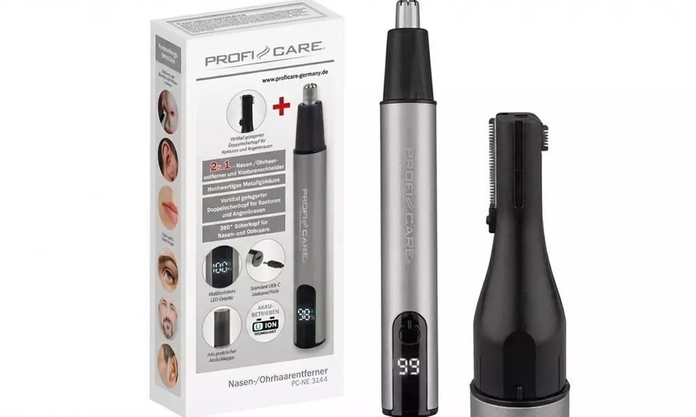 Cortador de pelo de la nariz/orejas gris de Proficare