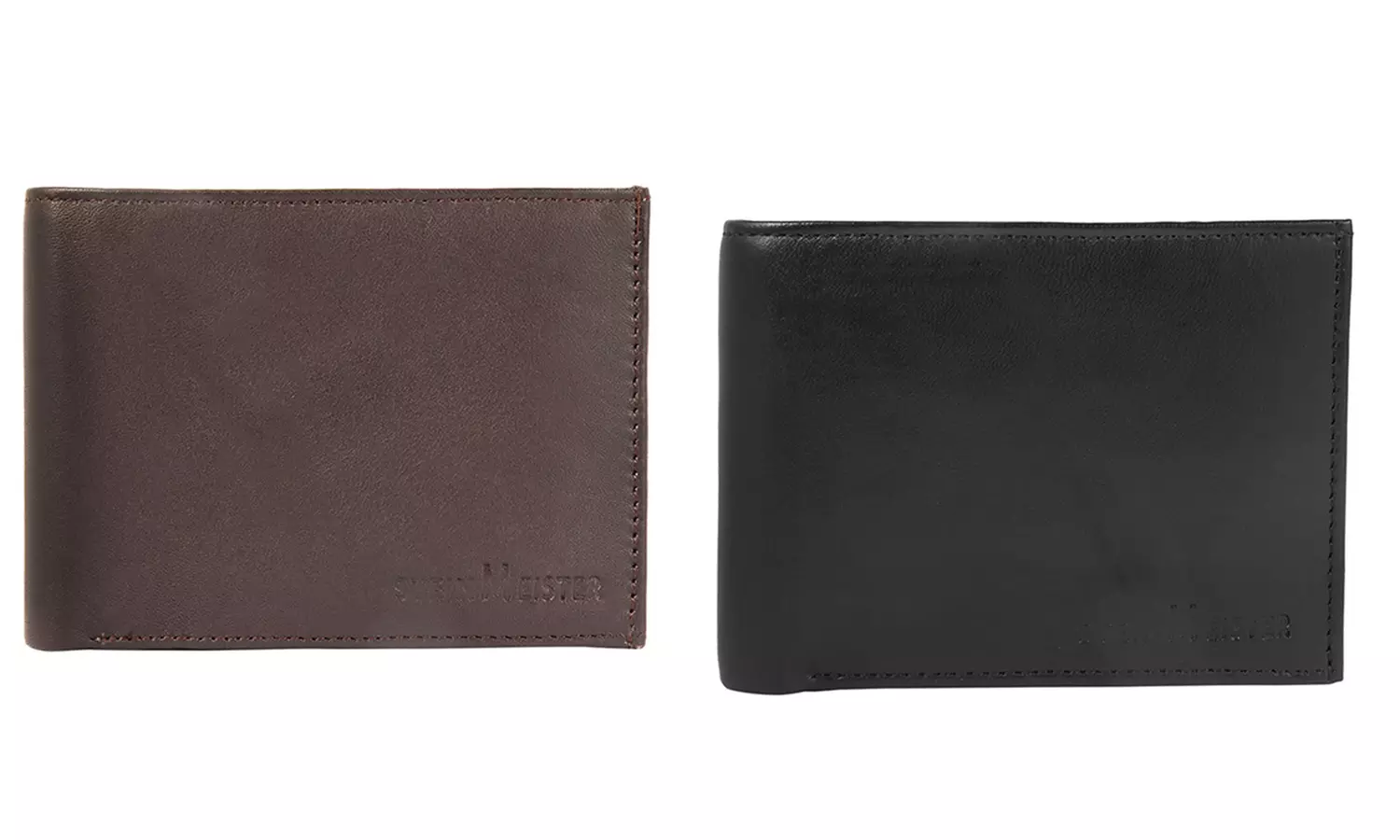 1x, 2x, oder 3x Herren- oder Unisex-Geldbörse aus Leder