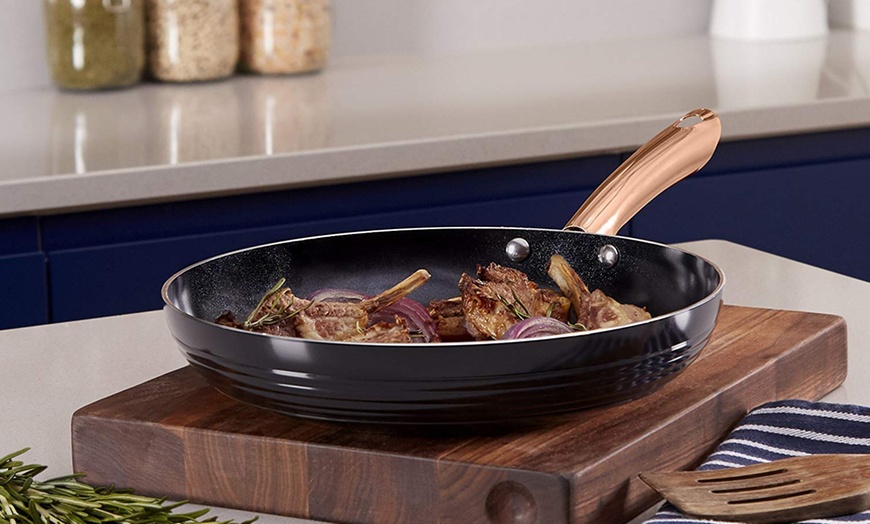 Image 3: Tower 10-Piece Rose Gold Cookware