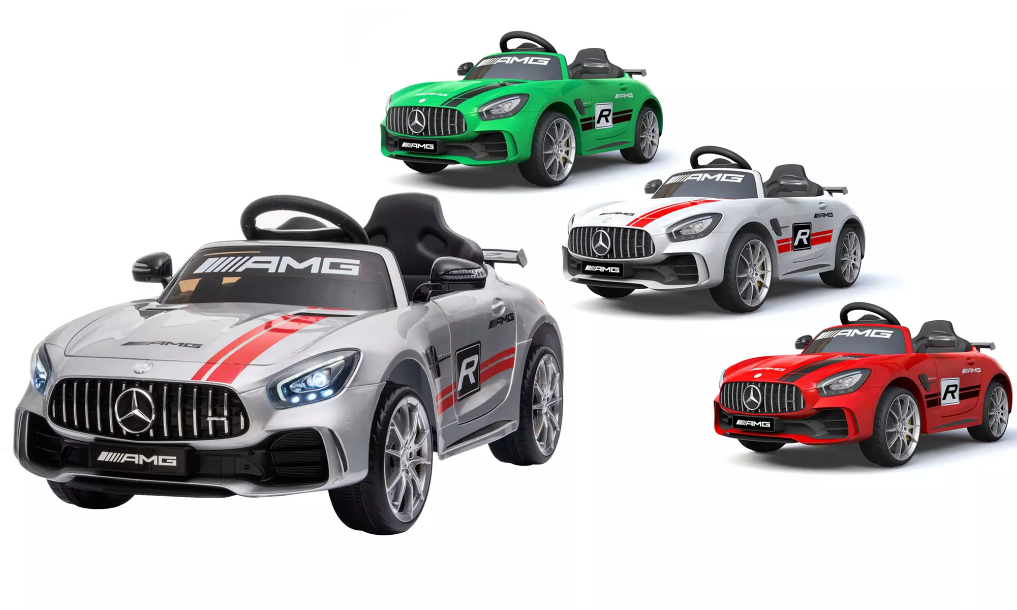 Voiture de sport électrique Mercedes-Benz AMG pour enfant avec double moteur et télécommande parentale - Primary Image
