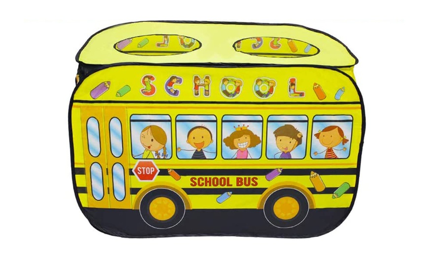 Image 2: School Bus Foldable Play Tent