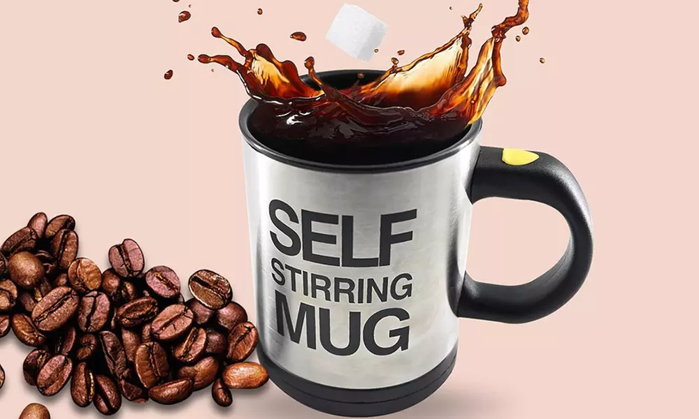 Taza automezcladora eléctrica a pilas de 400 ml