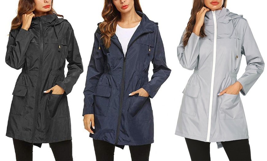 Image 1: Women's Lightweight Raincoat