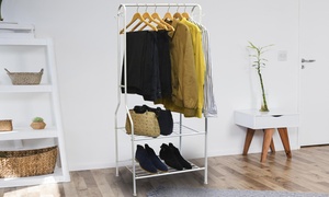 Two-Tier Clothes Rail and Shoe Rack