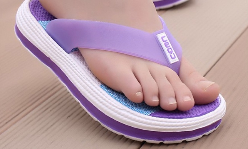 Image 1: Platform Flip Flops