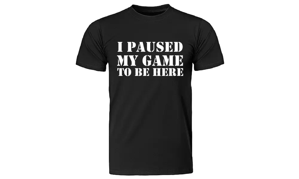 One or Two Kids' "I Paused My Game to Be Here" Print T-Shirts - Image 4