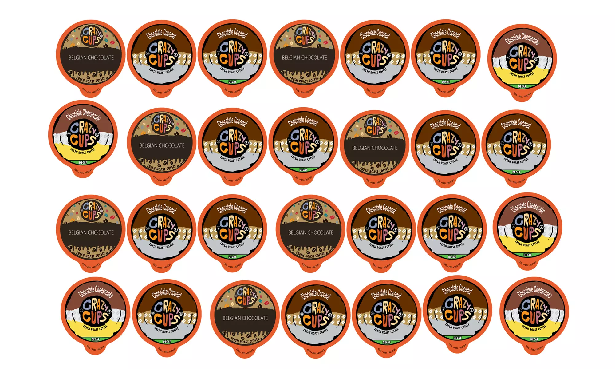Crazy Cups Keurig Compatible Chocolate Flavored K-Cups (88-Count) - Primary Image