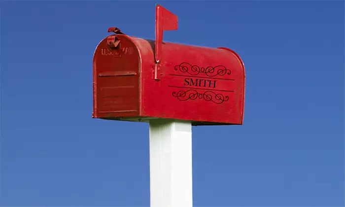 Mailbox Installation with Options for Personalization and Post Box from Anderson CMS (55% Off) - Primary Image