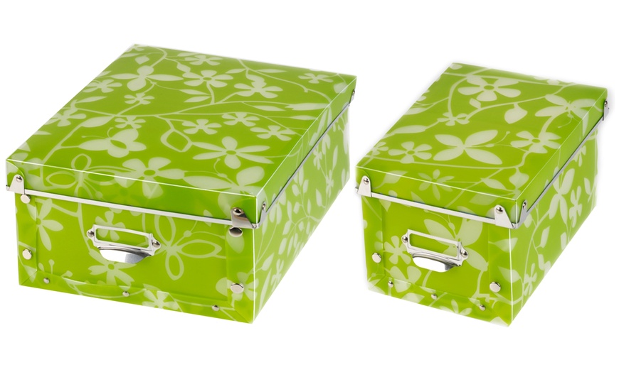 Image 2: Four Patterned Storage Boxes