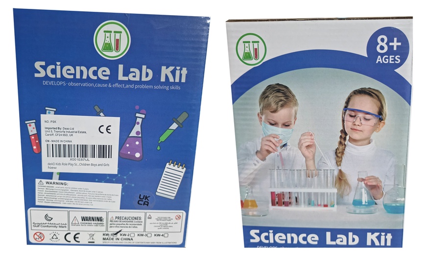 Image 8: deAO Kids Role Play Laboratory Science Kit