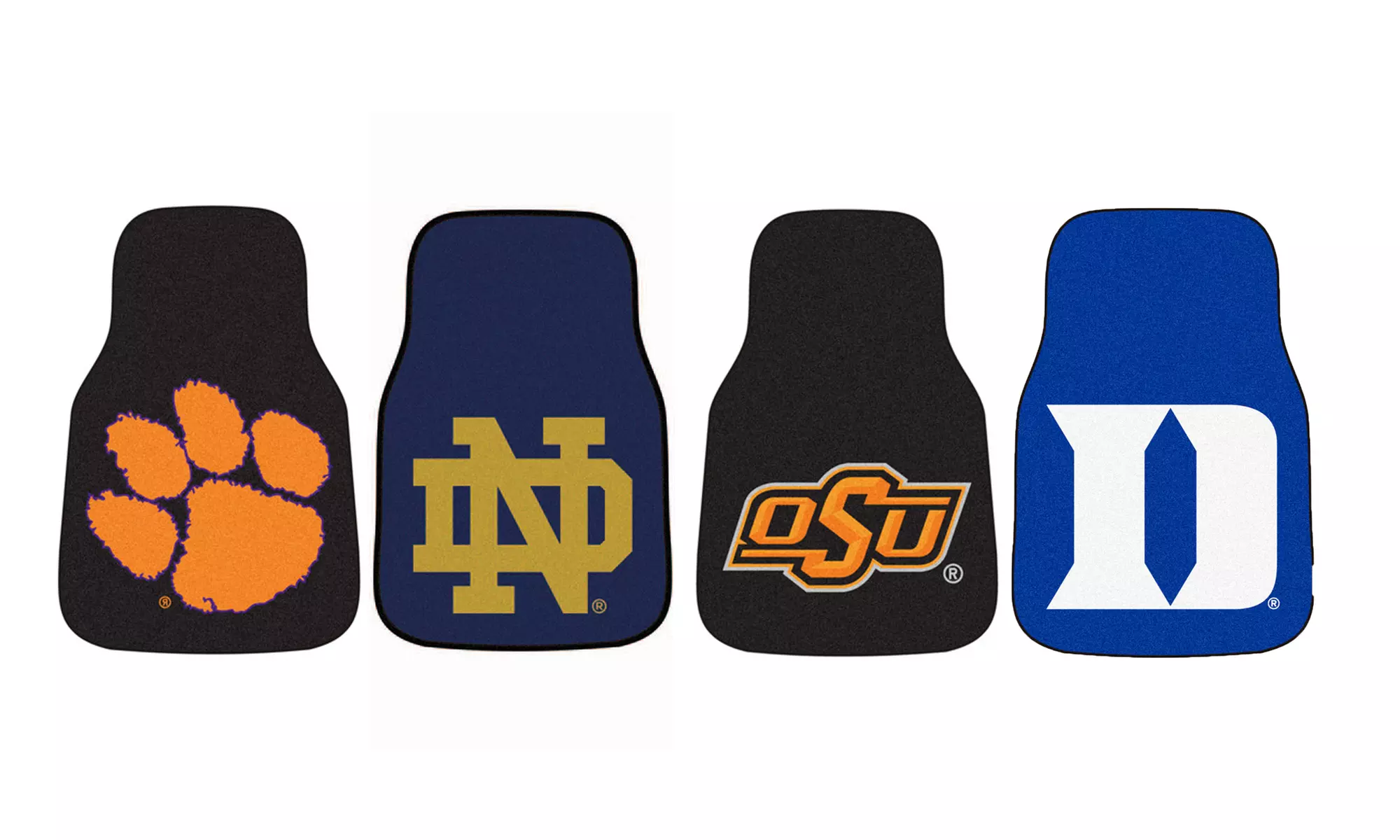 Fanmats NCAA 27"x18" Carpeted Front Car Mat Set (2-Piece) - Primary Image