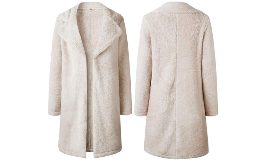 Image 3: Women's Fluffy Coat