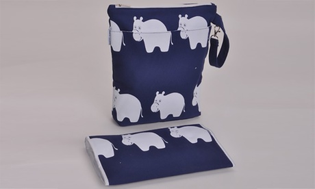 Bolso para pañales y cambiador portátil