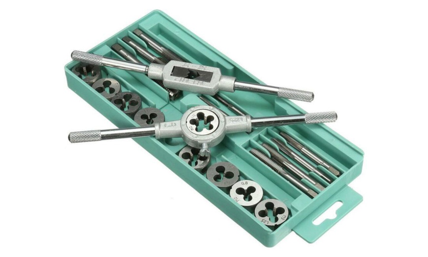 Image 8: 20-Piece Tap and Die Set