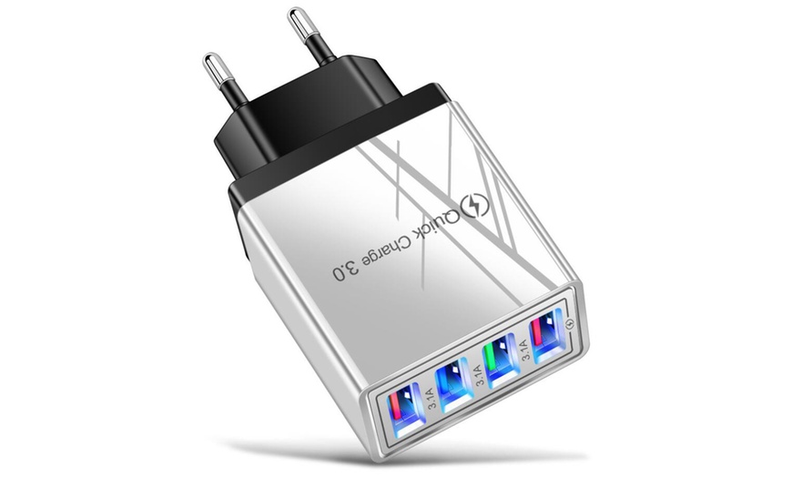 Image 3: 1 ou 2 adaptateurs muraux avec 4 ports USB