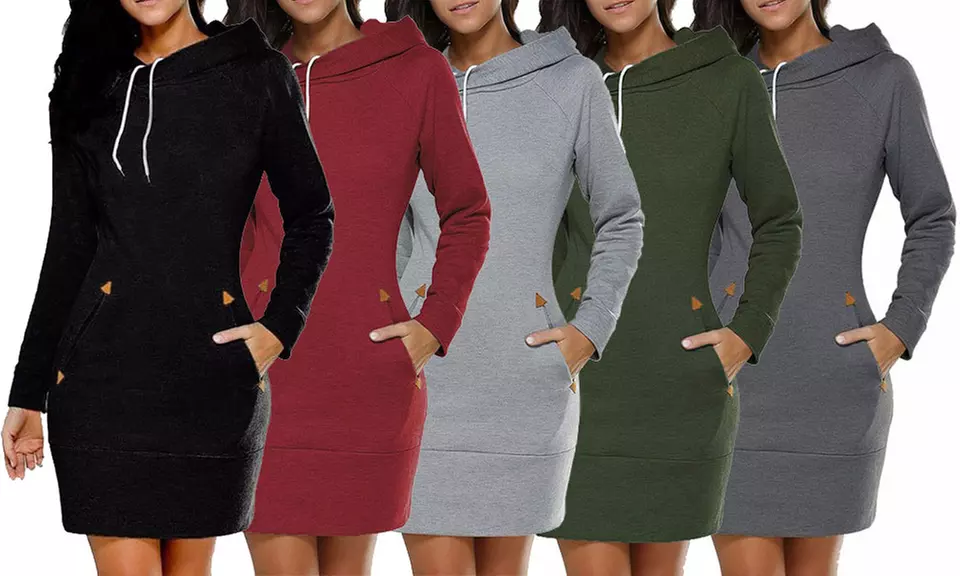 Robe sweat à capuche Elie - Primary Image