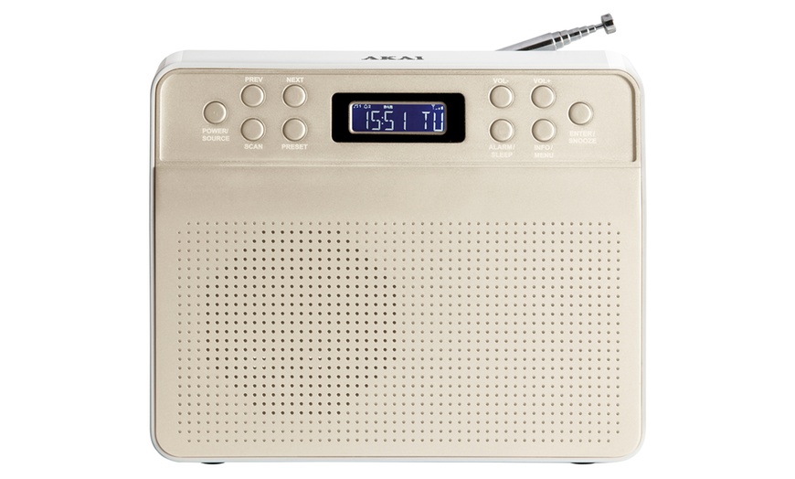 Image 3: Akai A60013R Portable DAB Radio