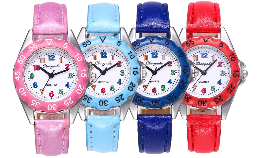 Image 1: Kids Cartoon Wrist Watch