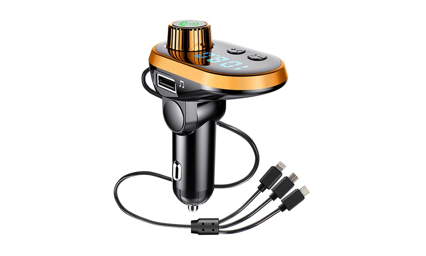 Image 3: Bluetooth FM Transmitter Car Kit