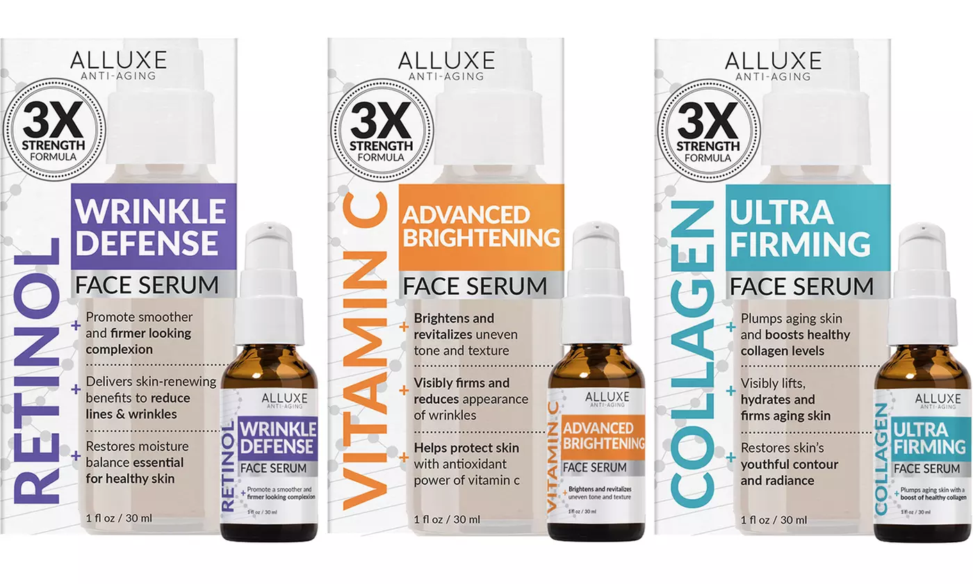 Alluxe Clinicals Triple Power Face Firming Kit (3-Pack) - Primary Image