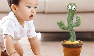 Dancing, Singing, Recording and Lighting Cactus Plush Toy