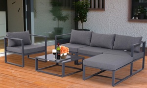 Outsunny Rattan-Effect Sofa Furniture Set