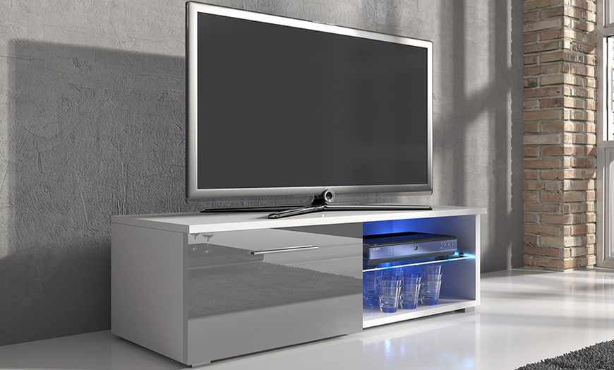 Image 7: TV Unit with LED Lighting