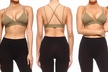 Style Clad Seamless Strappy Cross-Back Triangle Bralette - Second Medium