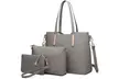 Miss Lulu 3er-Set Handtaschen in Schwarz oder Grau - Second Medium
