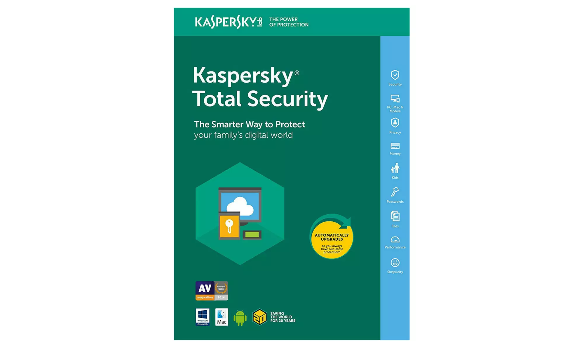 Kaspersky Total Security 2022 für 1, 3 oder 5 PCs für 1 oder 2 Jahre als Download - Primary Image