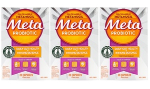 3x Metamucil Meta Probiotic Capsules