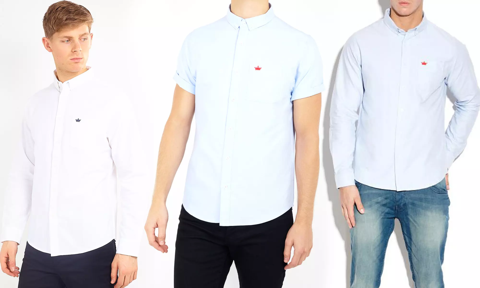 Chemises brodées pour hommes Brave Soul - Primary Image