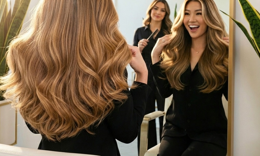 Haircut with Condition, Styling and Single Process Color or Highlights