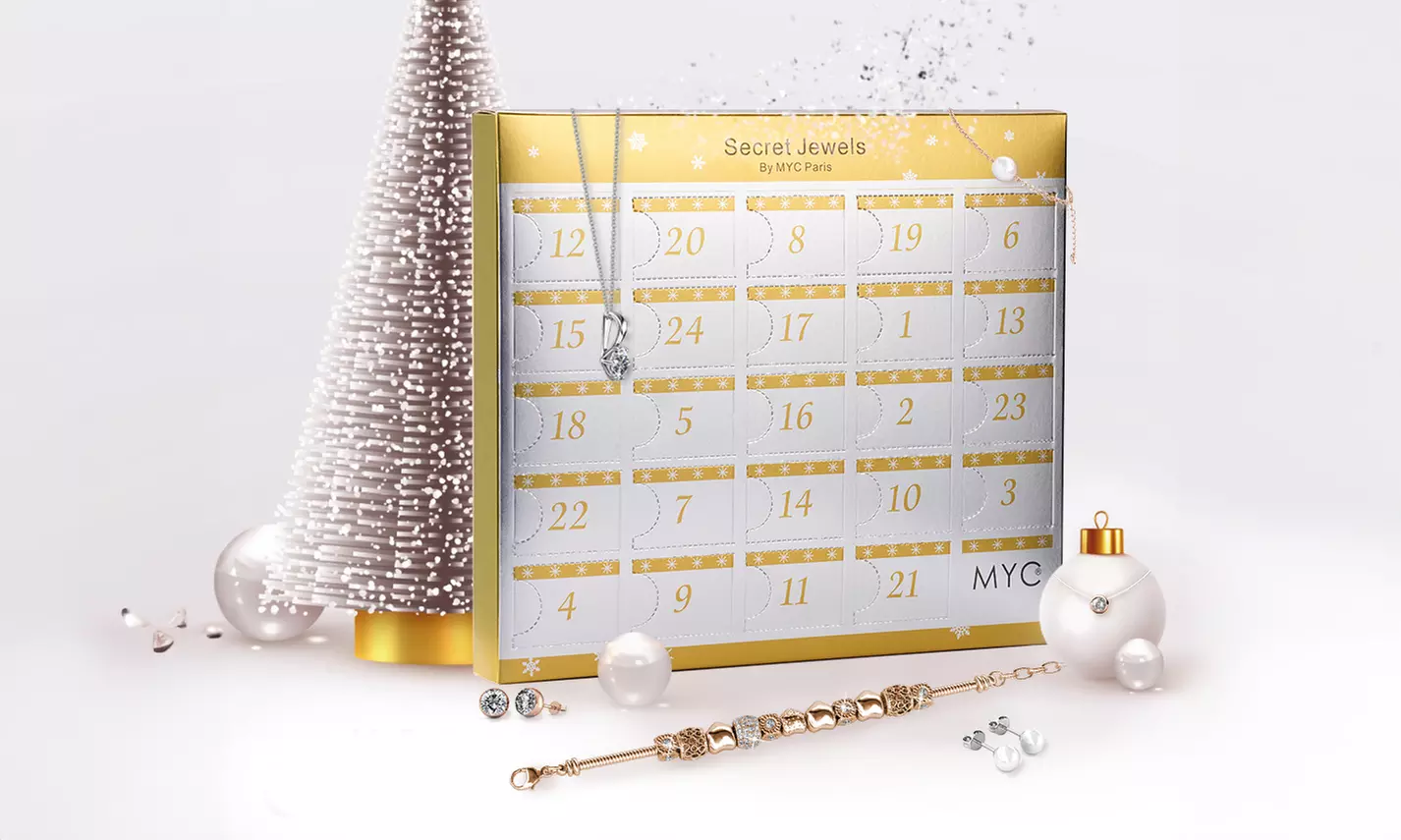 1 of 2 adventskalenders met sieraden