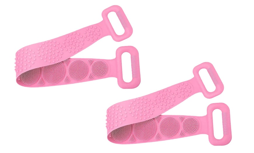 Image 7: One or Two Double-Sided Exfoliating Silicone Scrubbers