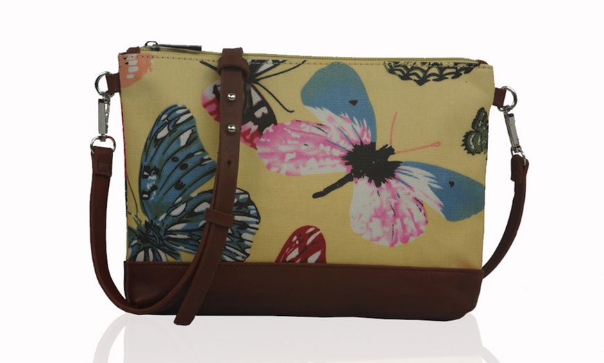 Image 12:  Printed Canvas Cross-Body Bags