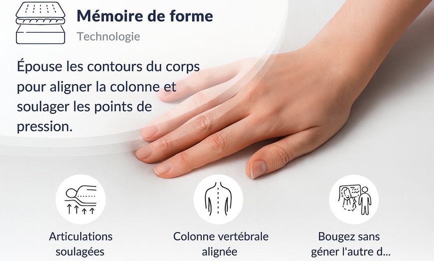 Image 9: Matelas Nupsia "Prestige" à mémoire de forme, 25 cm