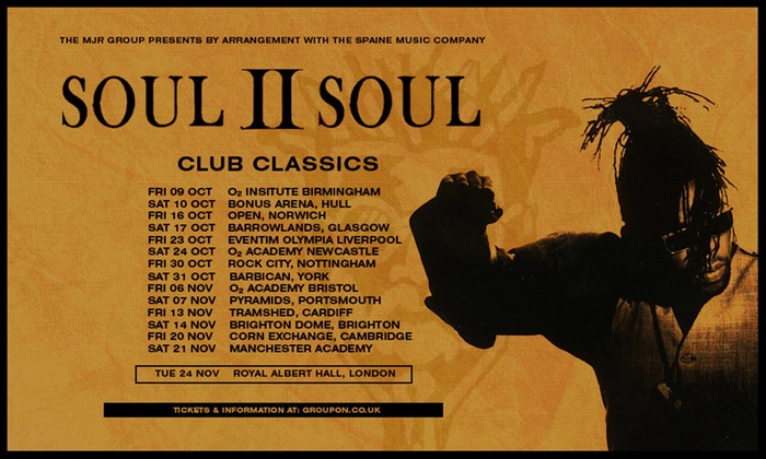 Soul II Soul - 'Club Classics Vol. 1' UK Tour - Up To 23% Off | Groupon