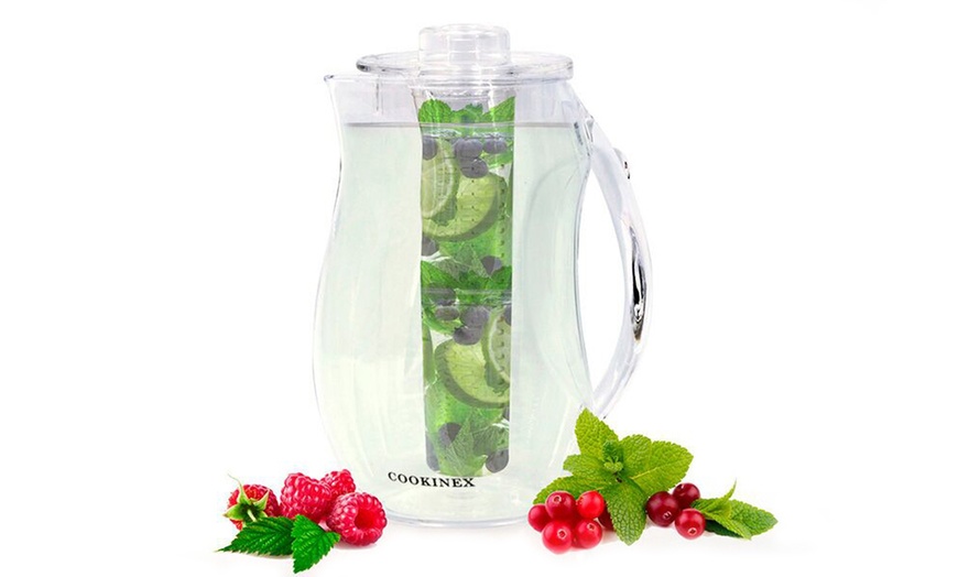 Image 10: Fruit Infusion Pitcher or Water Bottle