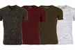 Vertical Sport Men's V-Neck T-Shirt with Chest Pocket (4-Pack) (S-2XL) - Second Medium